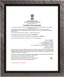 Certificate of Incorporation